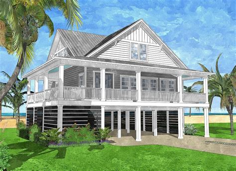Ariel Bay Cottage Coastal House Plans From Coastal Home Plans