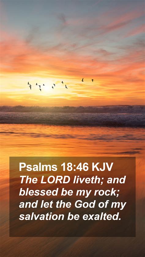 Psalms 1846 Kjv Mobile Phone Wallpaper The Lord Liveth And Blessed