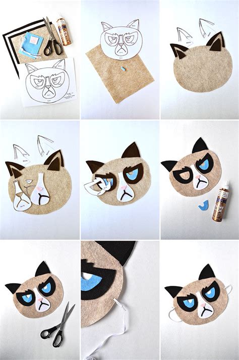 And here he is to prove it with his very own coloring pages. DIY Grumpy Cat Mask Pictures, Photos, and Images for ...