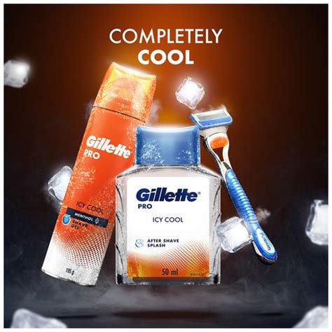 Buy Gillette Pro After Shave Splash Icy Cool Long Lasting Fragrance Tone Your Skin Online