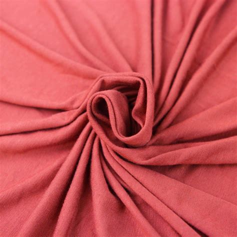 58 Coral Heavy Knit Fabric 200gsm Rayon Jersey Knit