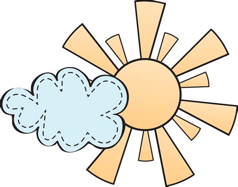 Download Sun Clouds Clipart Png Sol Animado Con Nubes Png Full Size
