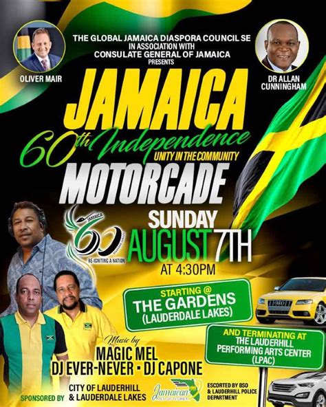 jamaica 60th independence motorcade south florida