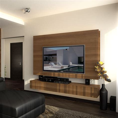 Contemporary Tv Wall Unit In4 Design Ideas Ltd Wooden