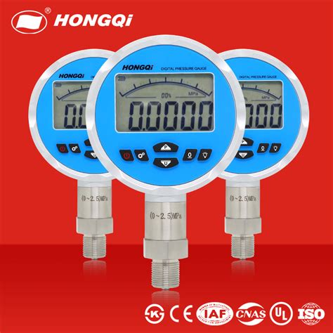 Hongqi Precision Digital Display Pressure Gauge Stainless Calibration