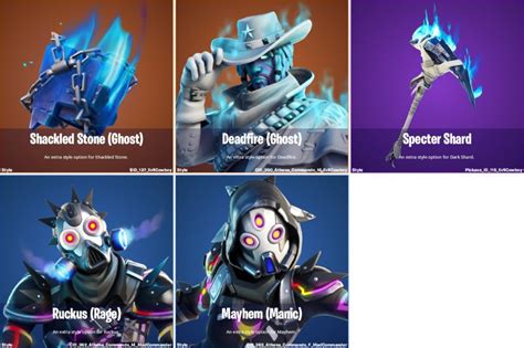 All Leaked Skins And Cosmetics Coming To Fortnite Patch V1450 Dot