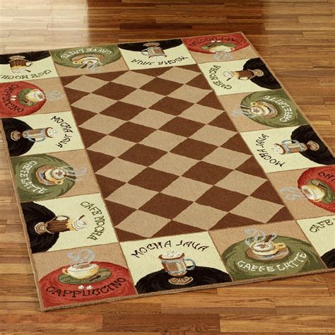 Get it as soon as tue, jun 8. Coffee Themed Kitchen Decor Rug