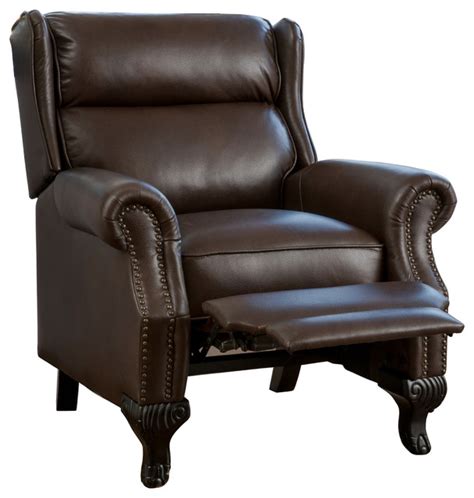 Free delivery and returns on ebay plus items for plus members. Curtis Dark Brown Leather Recliner Club Chair ...