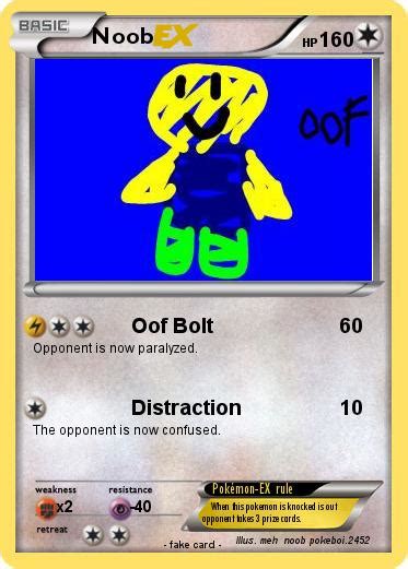 Pokémon Noob 1080 1080 Oof Bolt My Pokemon Card
