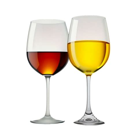 Glass For Wine And Whiskey Realistic Glasses 23338223 Png