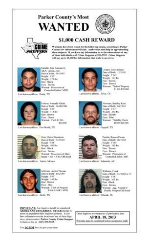 Parker County Crime Stoppers Release Latest Most Wanted Poster News