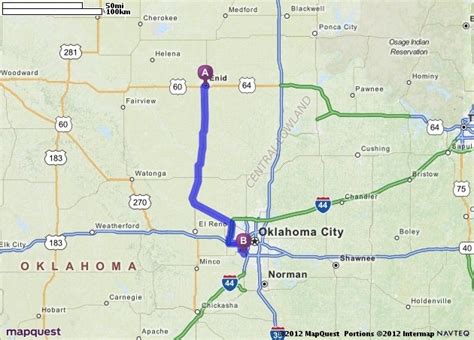Driving Directions From Enid Oklahoma To Will Rogers World Airport