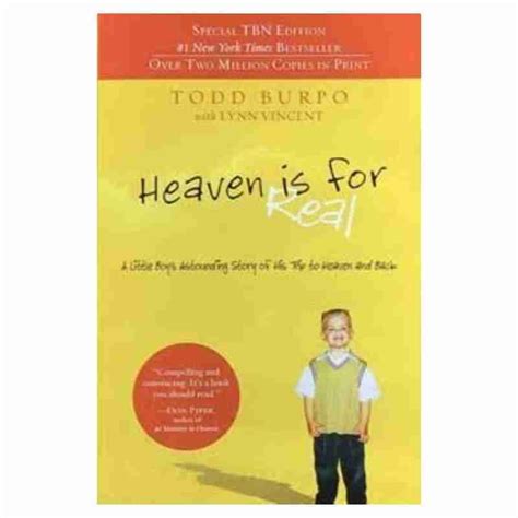 Heaven Is For Real Todd Burpo Shofar Christian Store
