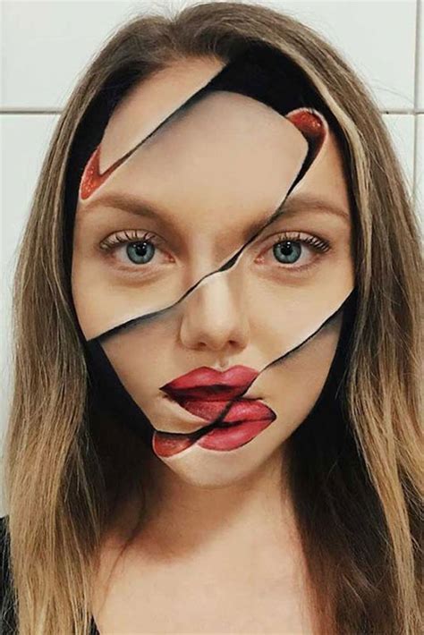 30 Spooky And Creepy Illusion Halloween Makeup Ideas And Looks 2018 Idea