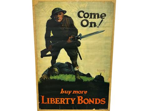 Original Come On World War I Wwi Home Front Bonds Poster By Walter