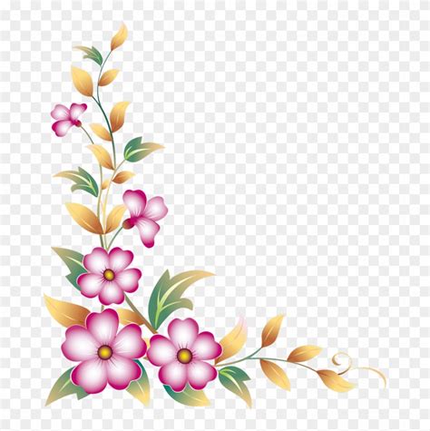 Flower Corner Border Clipart 10 Free Cliparts Download Images On
