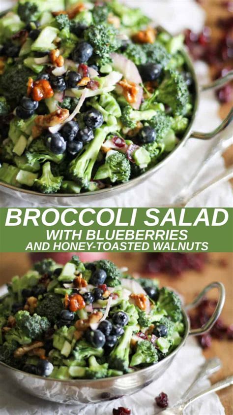 Broccoli Salad With Blueberries And Honey Toasted Walnuts