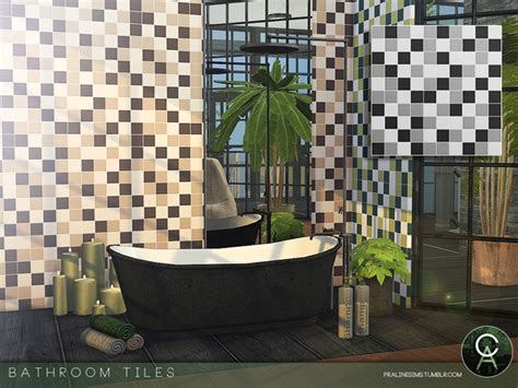Bathroom Wall Tiles By Pralinesims At Tsr Sims Updates Hot Sex Picture