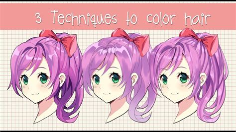 How To Shade Anime Hair Tutorial Watch The Video Explanation About