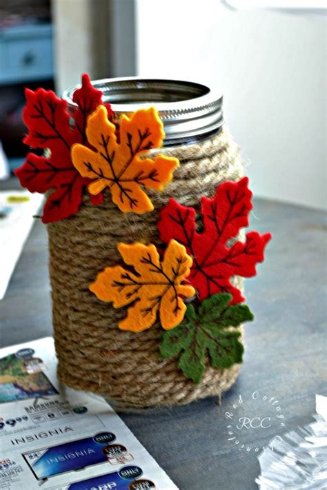 8 Mason Jar Craft Ideas For Autumn Fall Mason Jar Crafts Mason Jar