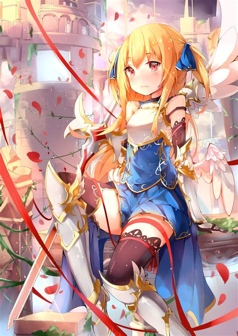 mozhi armor sword thighhighs wings 346558 yande re