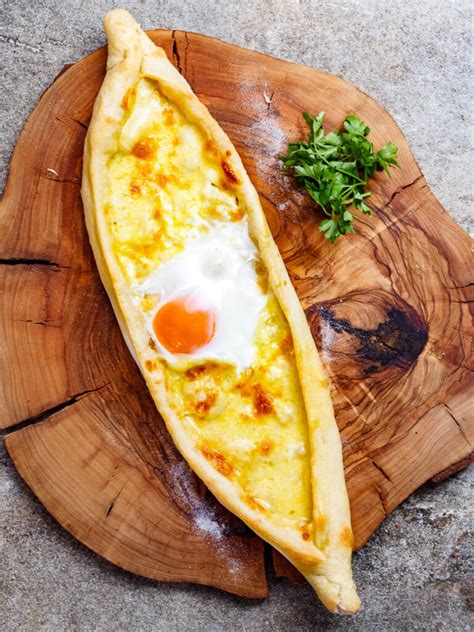 Turkish Cheese Pide With Egg Peynirli Yumurtal Pide Recipe A