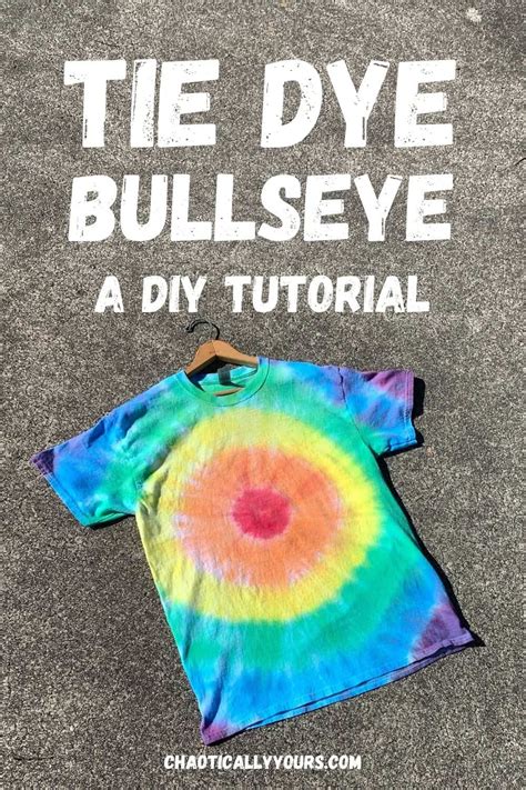 Tie Dye Bullseye How To Make The Classic Tie Dye Pattern Chaotically