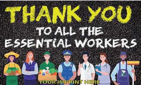 Healthcare Workers Banner Customizable Thank You To All Essential