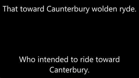 Old english to middle english, which provided a path to early modern english, which in turn turned to modern english (this stuff!). The Canterbury Tales in Middle English with translation ...