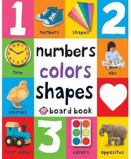330 Reg 6 Numbers Colors Shapes Kids Book