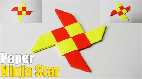 Instructions To Make A Paper Ninja Star