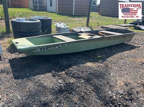 12 Ft Fiberglass Jon Boat Lot 351 Autoatv Auction 982023