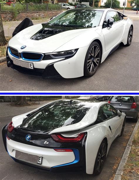 Exotic style is the name of the game with the bmw i8. BMW i8. Plug-in-Hybrid-Sportwagen. Antrieb durch einen Ottomotor mit 1500ccm und 170kW plus ...