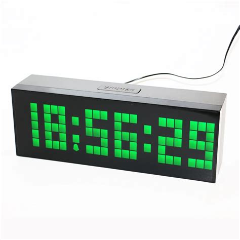 Second Generation Large Led Digital Wall Clock 6 Groups Of Alarm Table