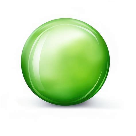 Premium Photo A Green Ball With A Green Circle On It