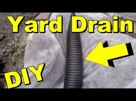 With this comprehensive guide and a shove,l you can do it. Yard Drain, French Drain, Gravel collects Subsurface water, DIY - YouTube