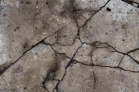 Cracked Old Grunge Damaged Cement Concrete Texture Stock Image Image