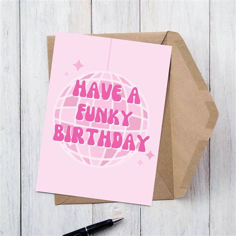 Have A Funky Birthday Disco Themed Greetings Card By Alaina Creates