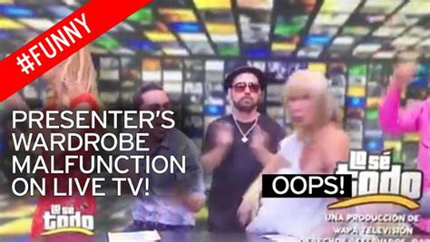 Tv Presenter Suffers Major Wardrobe Malfunction Live On Air And My Xxx Hot Girl