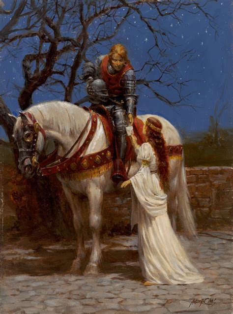 A Knight And His Lady Fine Art American Presidential Civil War