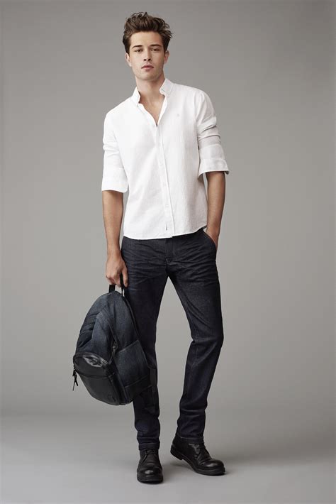 Mavi Myles Mid Rise Straight Leg Jeans Francisco Lachowski Male Models