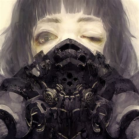 Anime Girl Sci Fi Gas Mask 4k 3840x2160 17 Wallpaper