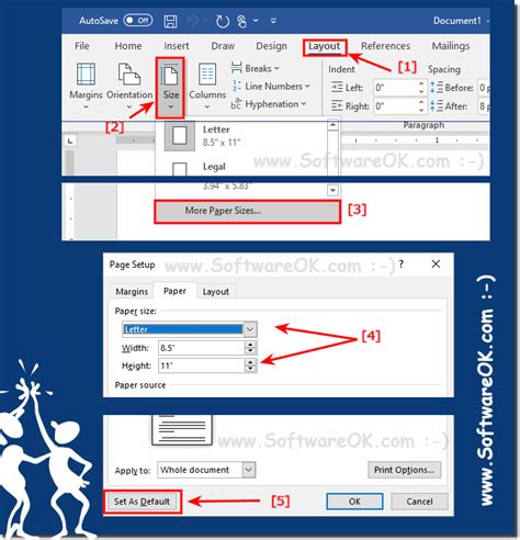 How To Change The Default Paper Size In Word