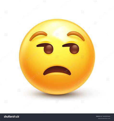 Unamused Emoji Meh Emoticon Dissatisfied Royalty Free Stock Vector