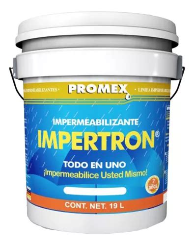 Impermeabilizante Acrilico Impertron Color Rojo Oxido 7 Años Meses