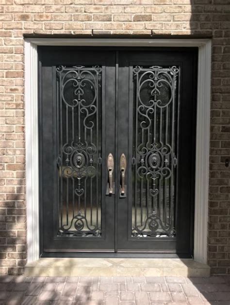 A Dazzling Modern Iron Door Design Friendswood Tx