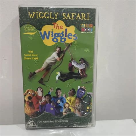 The Wiggles Wiggly Safari Steve Irwin Vhs Abc Video 2002 Free Postage £