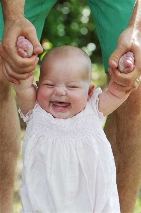 Baby Girl Laughing By Stocksy Contributor Chelsea Victoria Stocksy