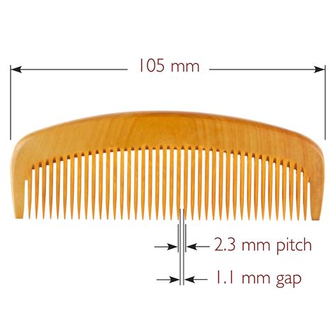 Traditional Japanese Tsuge Boxwood Comb Tokigushi Style