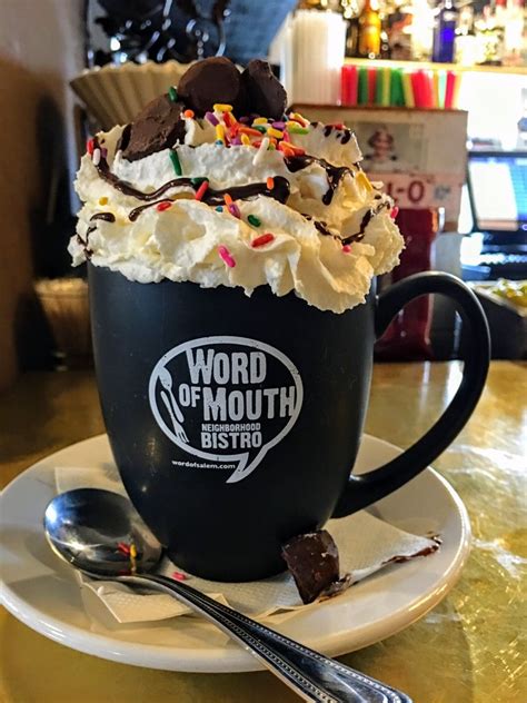 Salem, oregon's capital city, isn't a sleepy government town, but a city with history, great food and beer, shopping, and nightlife. Hot chocolate from Word of Mouth Bistro in Salem, Oregon ...